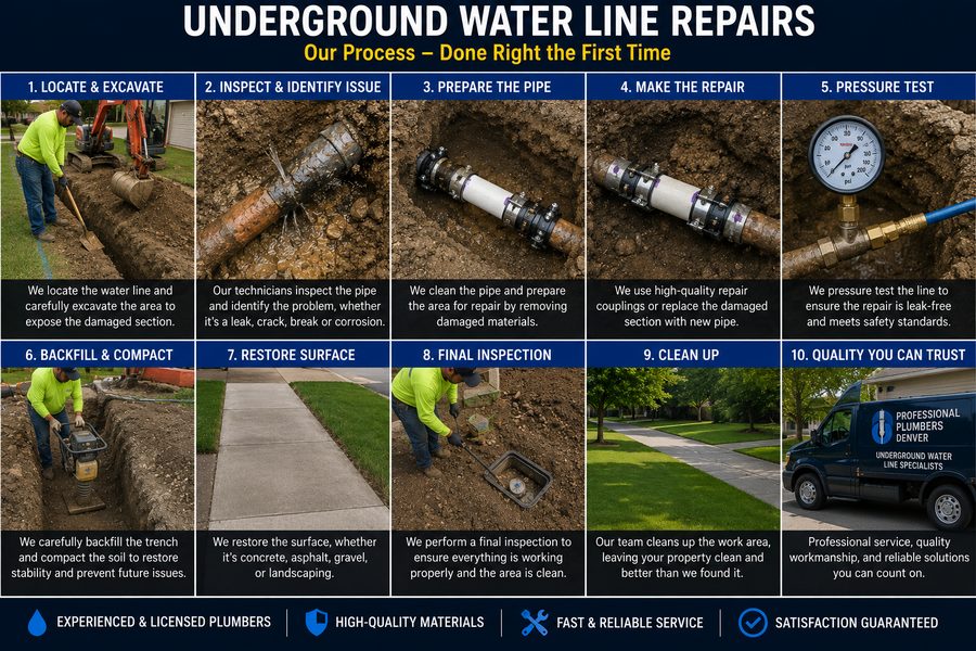 Water Line Repair in Denver, Colorado